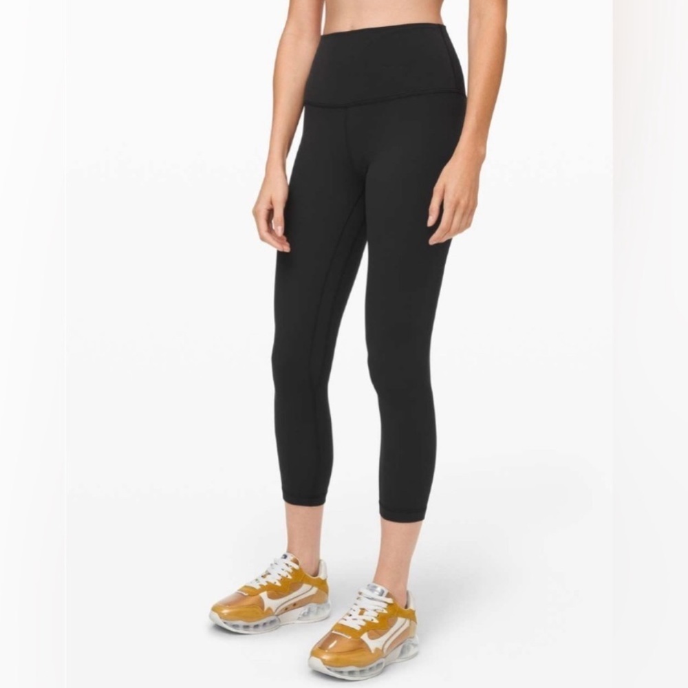 LULULEMON High Waist Black Crop Leggings
